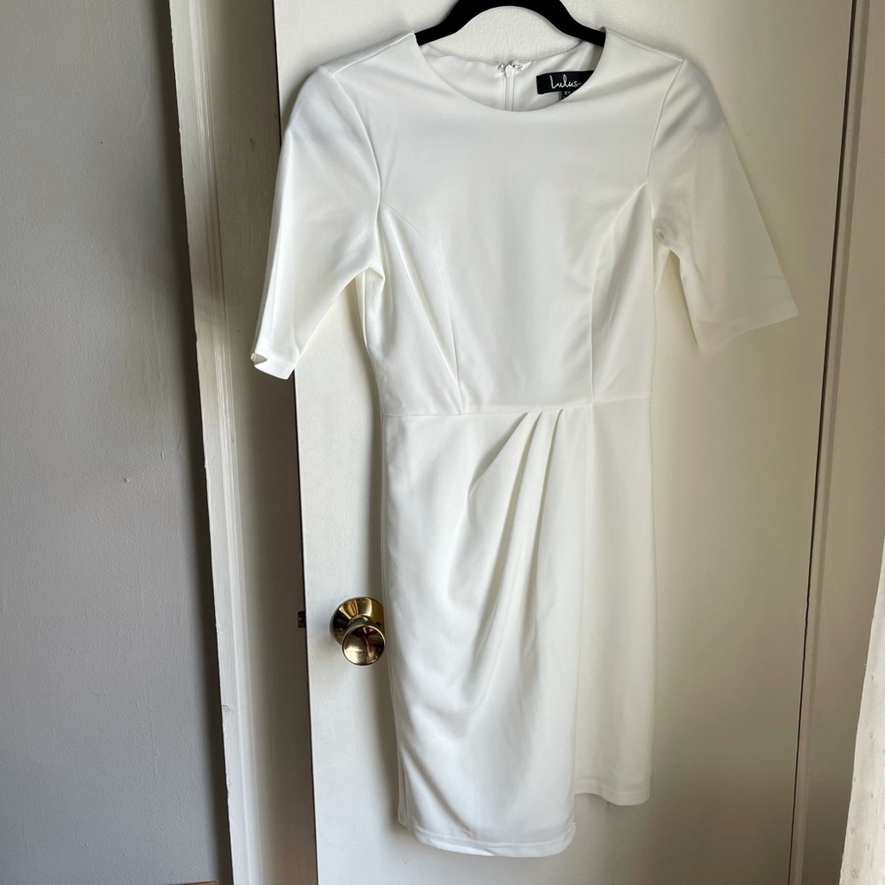 Lulu’s || ivory mini dress